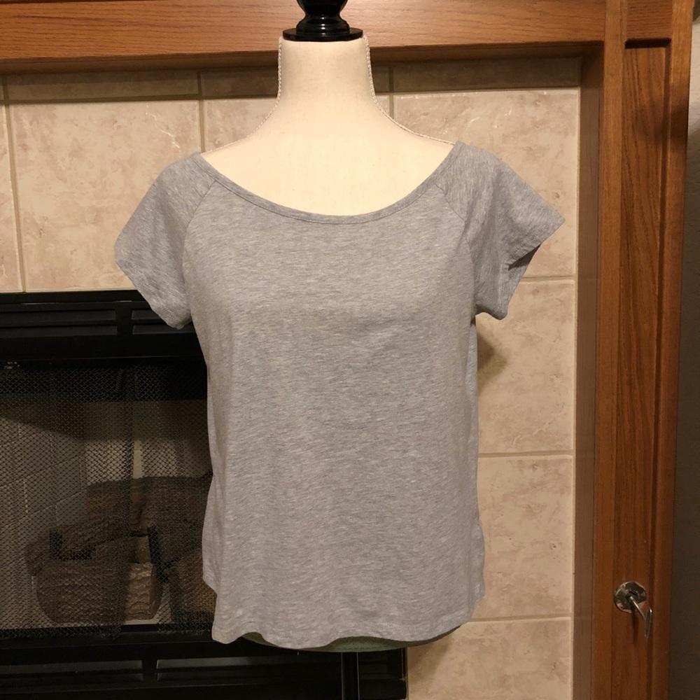 Cute partial, open-back top